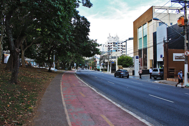 Av Braz Leme - Canteiro cental - Ciclovia